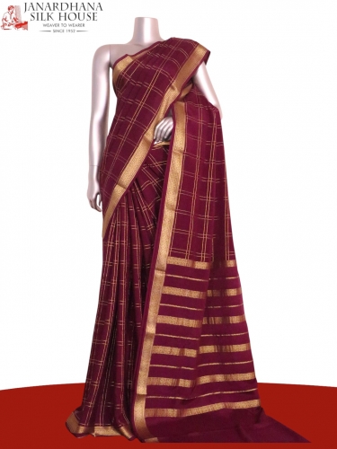 Pure Mysore Crepe Silk Saree